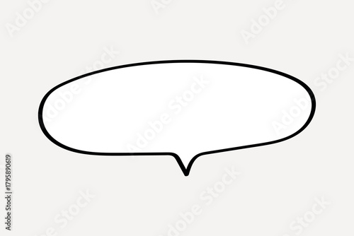 Blank comic speech bubble illustration. vector