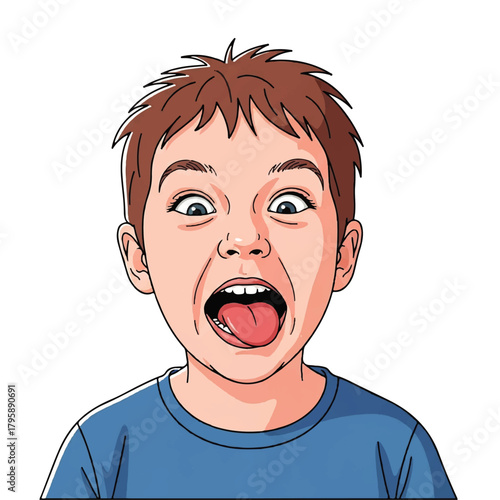 Cheerful diverse group of children playing together outdoors in a colorful cartoon scene.