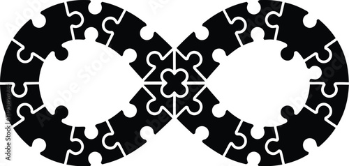 Neurodiversity symbol representing connectivity and inclusivity