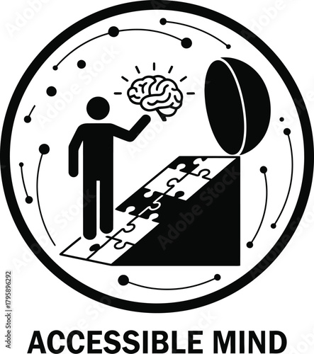 Accessibility icon showing a neuro-inclusive design concept