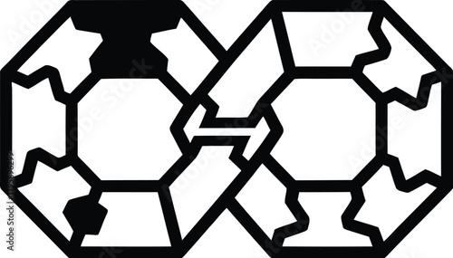 Neurodiversity symbol representing connectivity and inclusivity