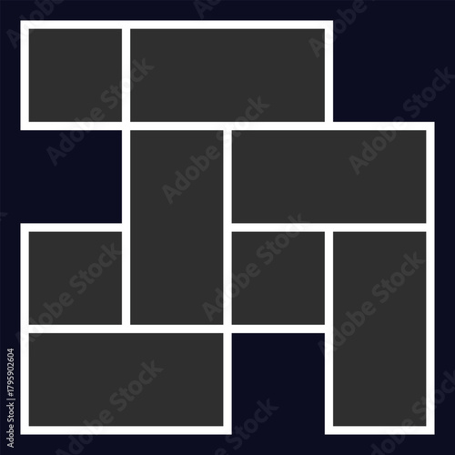 Modern Photo Collage Layout 