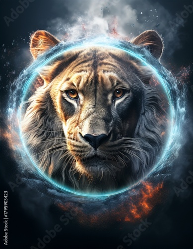 tiger in the night