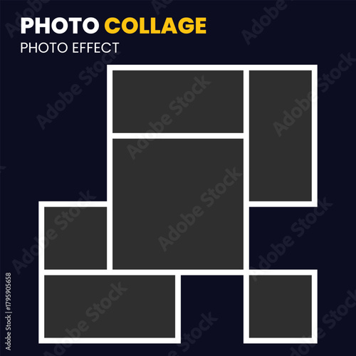 Modern Photo Collage Layout with Multiple Portraits