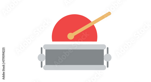 Cartoon-style toy drum