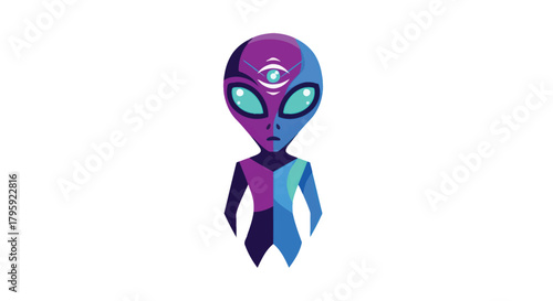Modern 3-eyed alien