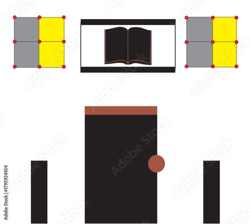 set of business cards