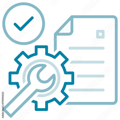 Planning Dual Tone Outline Icon