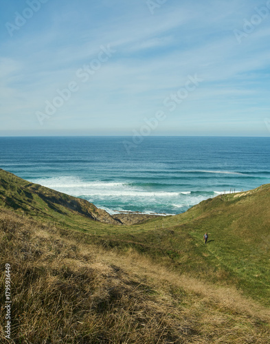 Scenic Coastal Cliffs and Turquoise Ocean Waves
