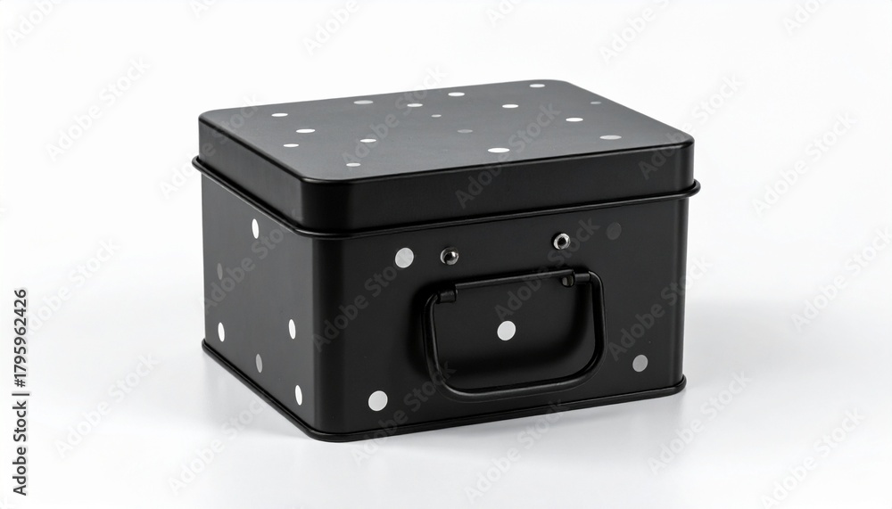 Obraz premium Polka Dot Box Against White Background with Soft Light