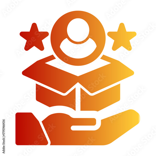 Delivery Process Package Management icon from the Customer Development icon collection (Solid Gradient Style)