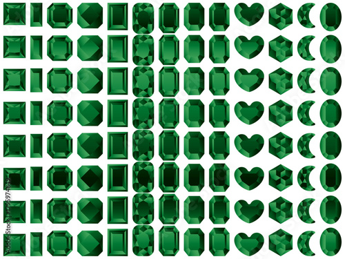 ラインストーン2、17緑