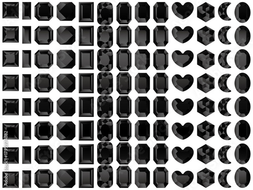 ラインストーン2、19黒