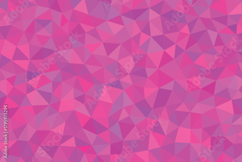 Abstract pink polygonal background with geometric shapes creates a vibrant and modern design element for various applications