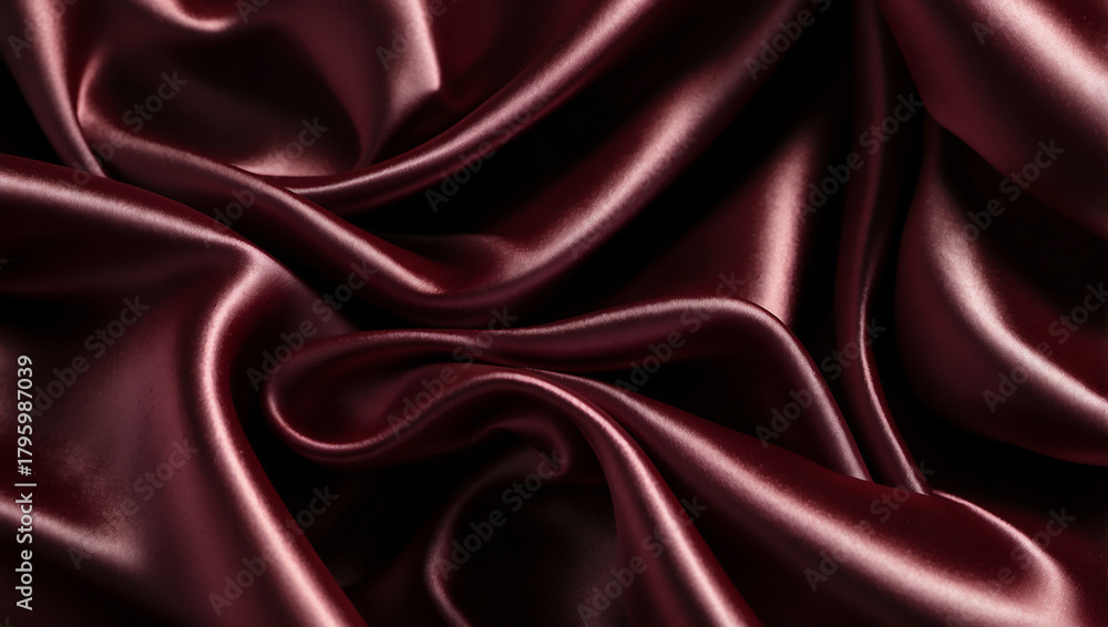 Obraz premium 滑らかな赤い布 AI生成素材