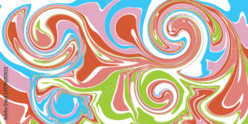 Abstract topographic map contour lines pattern in pink blue green and red background design. Modern simple wallpaper. Vector illustration. EPS 10