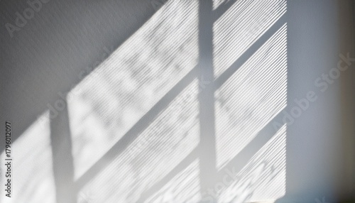 Shadow Overlay Effect On White Background Abstract Sunlight Background With Window Shadows