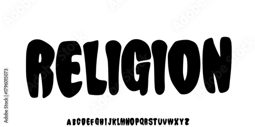 Elegant Font. Groovy Font. Graffiti Font. Creative Hand Drawn Uppercase,lowercase .Street Art Classic Lettering Fashion Designs Typography modern serif decorative vintage concept vector illustration