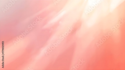 Dreamy Prism Light Texture  Pink Coral Warm Glow
