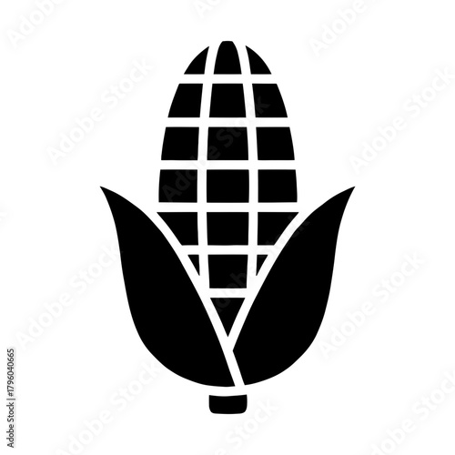 sweet corn glyph icon