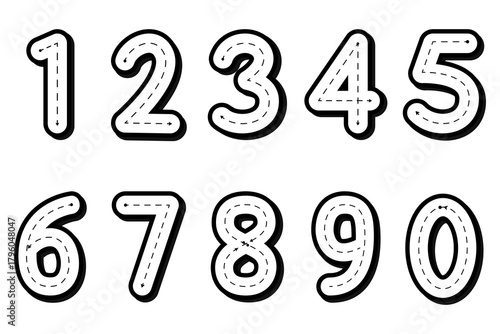 Learning Numbers Worksheet. Educational Printable Practice for Kids.