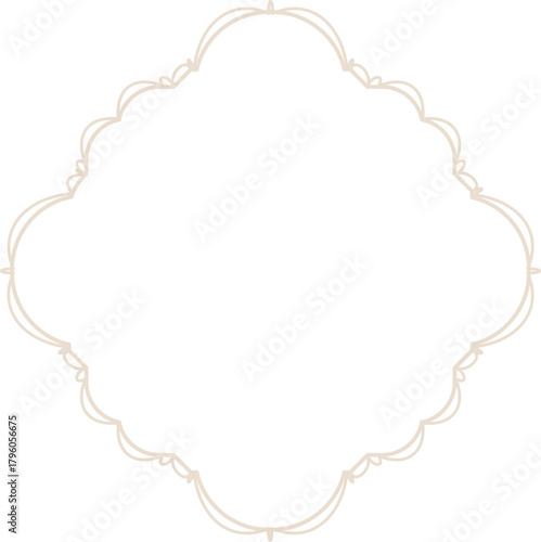 Ornate Frame with Flourish Border