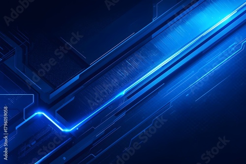 Blue modern tech abstract background