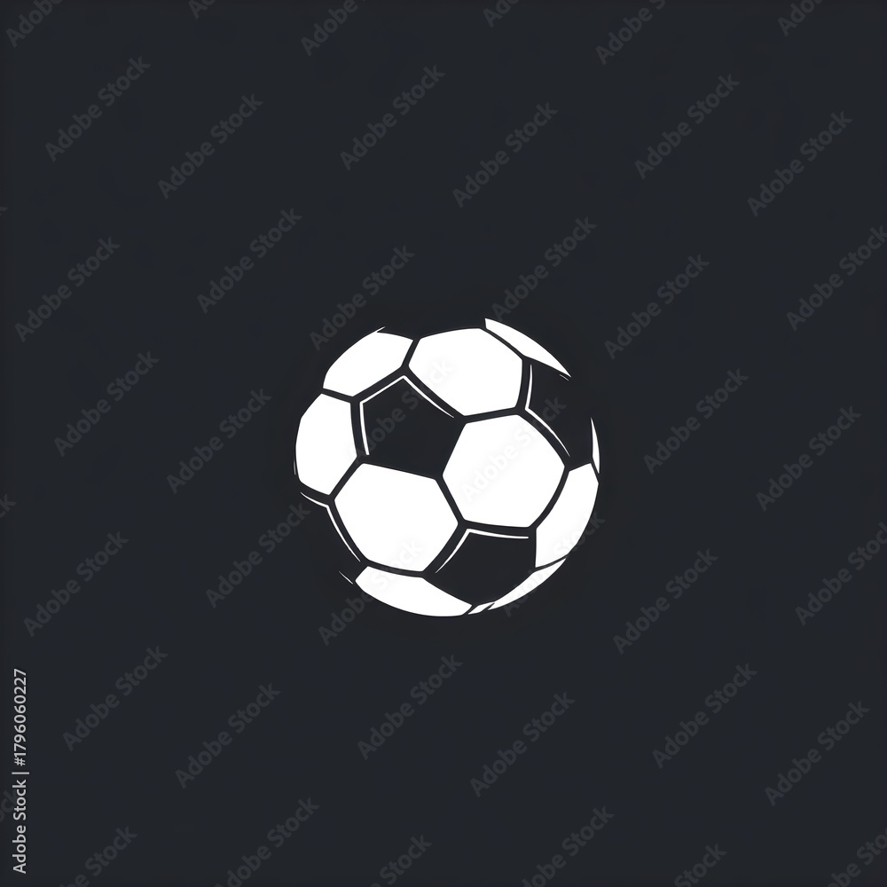 Fototapeta premium soccer ball on black background