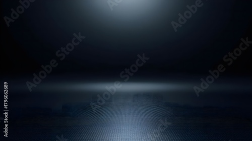 Cool gradient background in charcoal black and steel blue, clean glow with fine grain surface, sleek high-tech futuristic style.