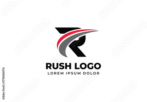 Letter R with swoosh Logo design for your company branding Free Download Letter R with swoosh Logo design for your company branding - GFXLoad