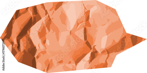 Crumpled Paper Speech Bubble