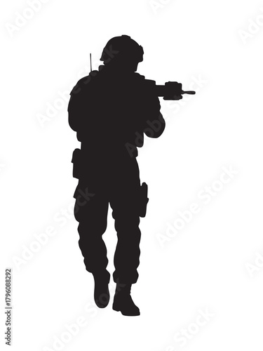 silhouette of a soldier