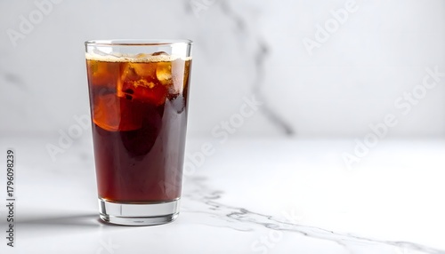 Cold Brew Bottle on Marble Surface Minimal Clean Beverage Photography