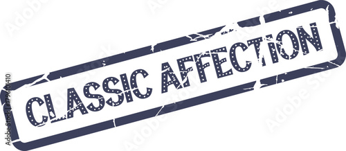 Elegant Classic Affection stamp with distressed texture for heartfelt sentiments and style