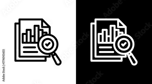 Report With Icon Set Design