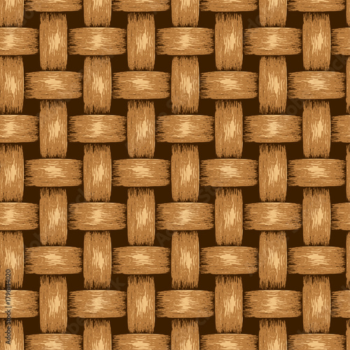woven basket texture pattern vector design seamless