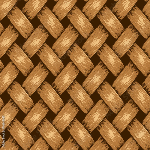 woven basket texture pattern vector design seamless