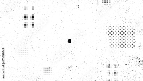 Halftone grunge texture. Distressed halftone background. Vintage rough texture. Modern vector element.