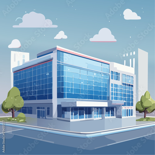 View of a large hospital