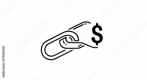 Monetizing Links - A Symbol of Financial Connection and Value.
