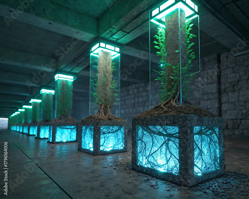 Glowing Smart Soil Chamber