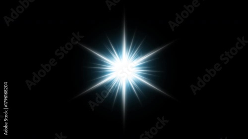 Blue Radiant Light Flare Spin – Infinite Loop
