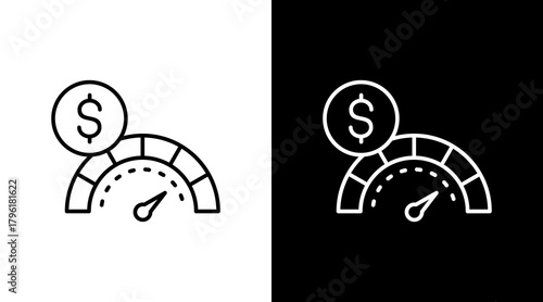 Asset Performance  White Icon Set Design