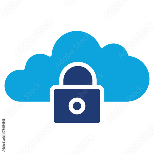 Cloud mixed color icon