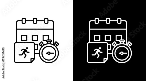 Design Sprint  White Icon Set Design