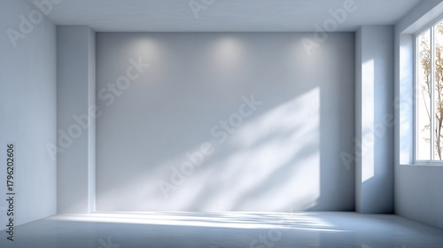 Wallpaper Mural Bright and Minimalist Interior Space with Natural Light Streaming Through Windows, Ideal for Displaying Artwork or Photography in a Modern Setting Torontodigital.ca