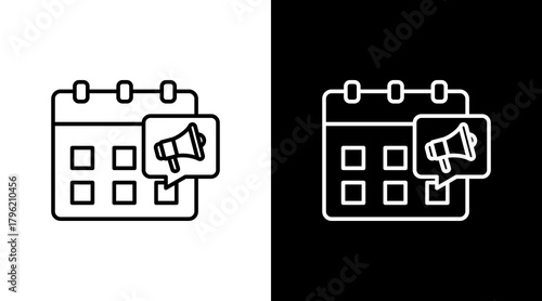 Event Marketing  White Icon Set Design