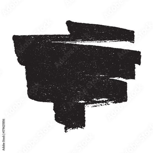 Brush paint stroke texture swatch Hand painted background Ink scribble dab clipart Paint smudge for tags and stamps design