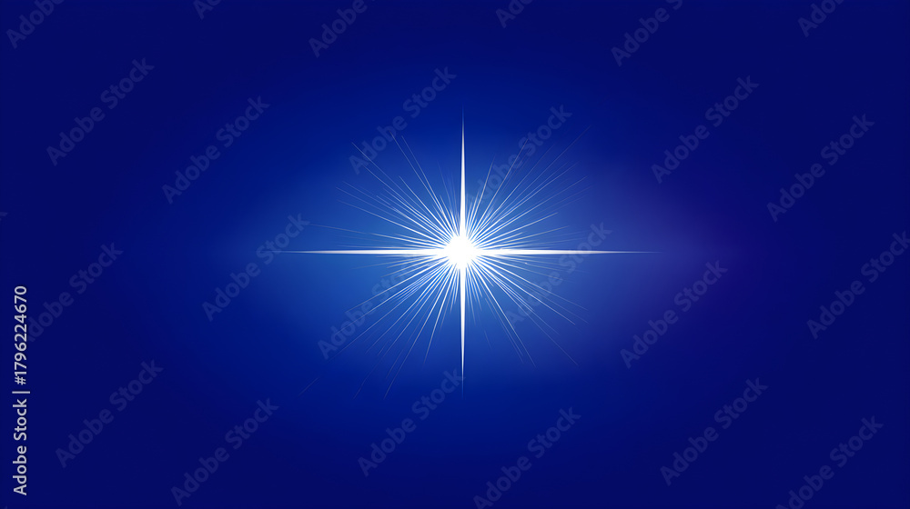 Obraz premium blue star burst