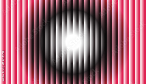 High Contrast Pink and Black Background with Vertical Glass Effect Stripes and Light Focus
